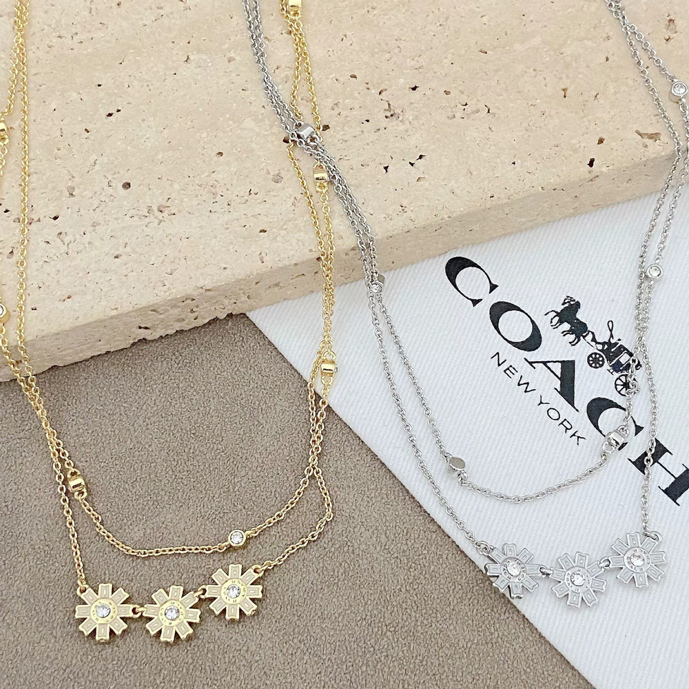 Coach Koujia Daisy Layering Choker Necklace